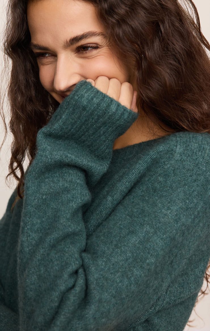 Sweaters Stand In Cropped Sweater Emerald Cove