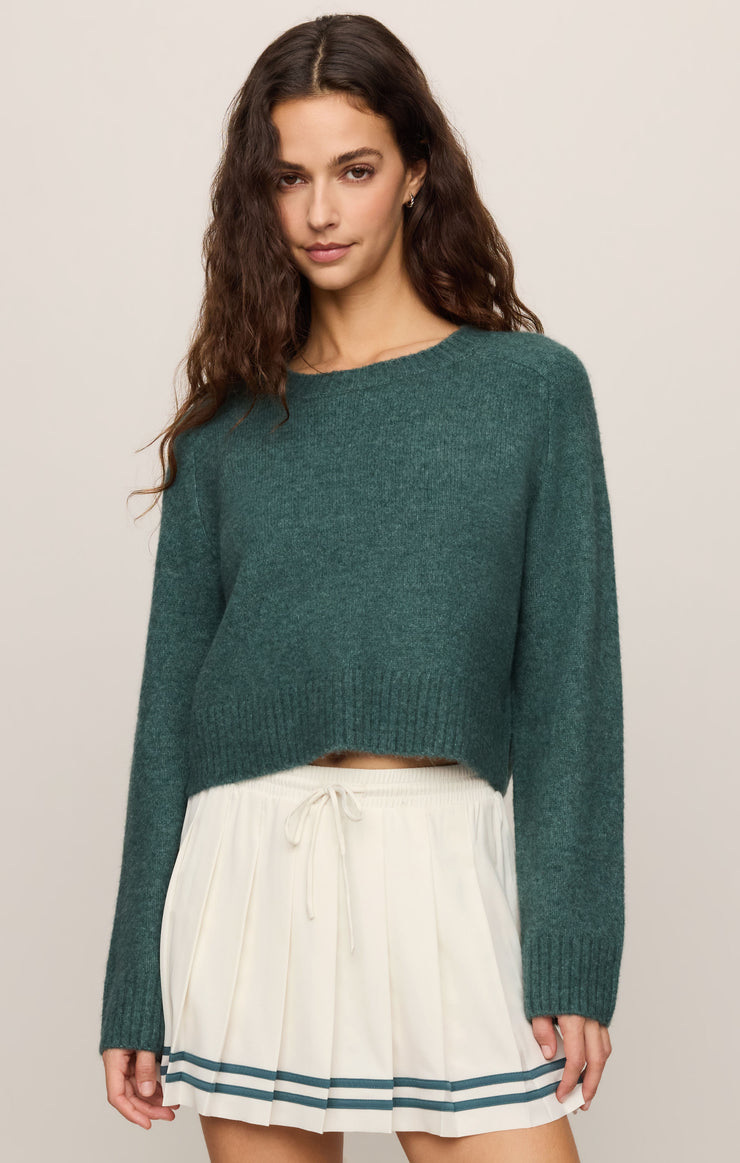 Sweaters Stand In Cropped Sweater Emerald Cove