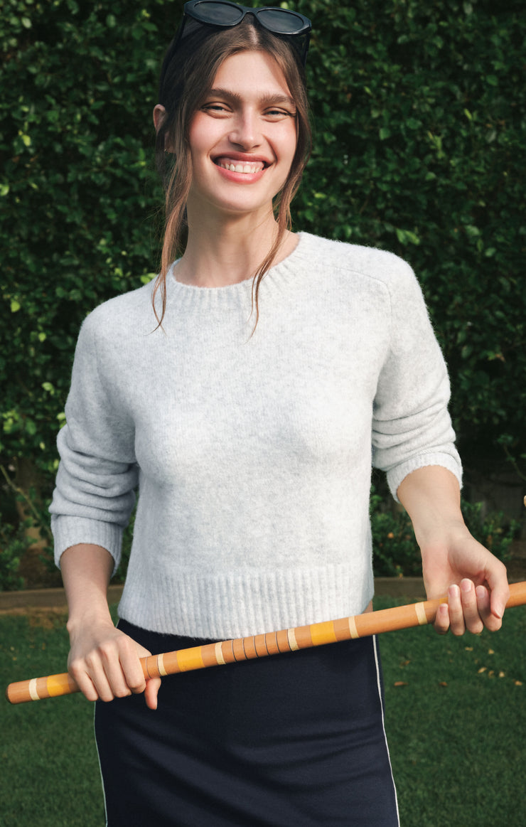Sweaters Stand In Cropped Sweater Feather Grey