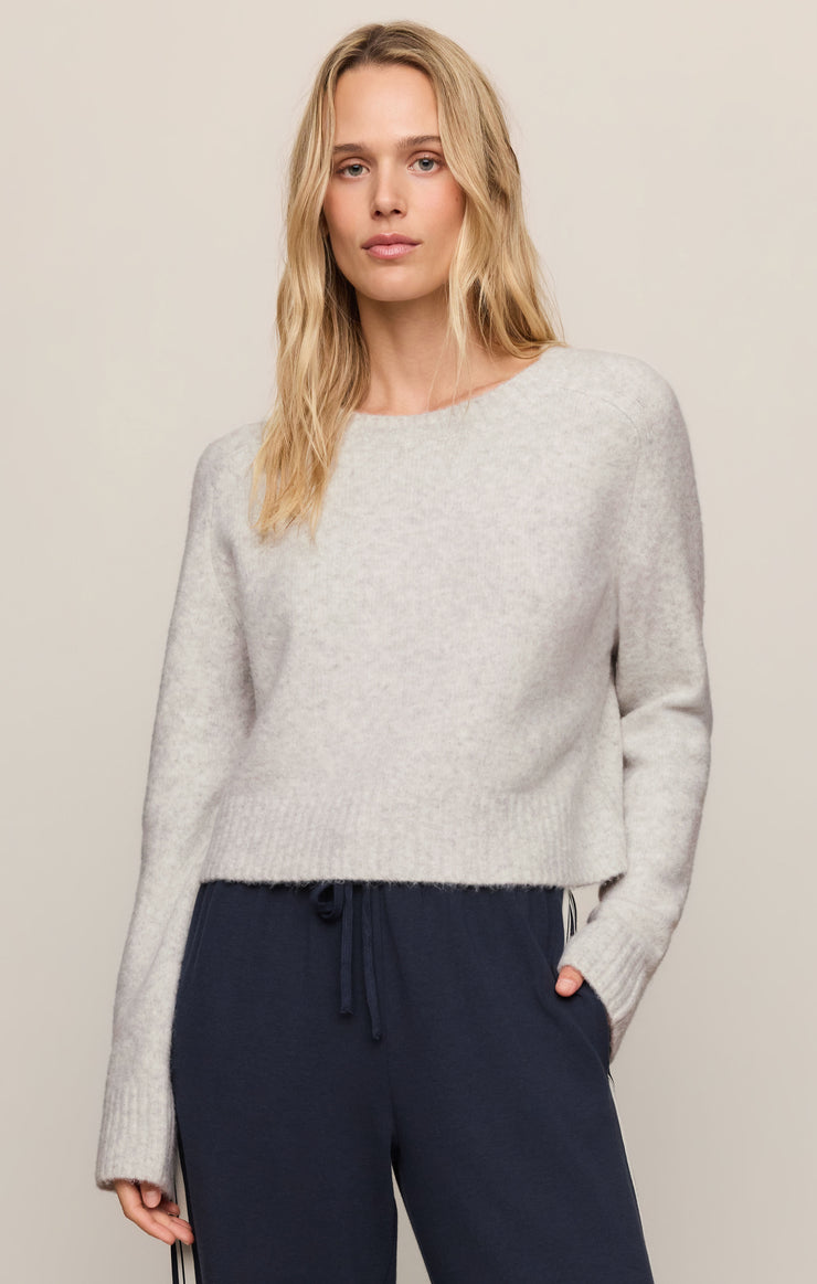 Sweaters Stand In Cropped Sweater Feather Grey