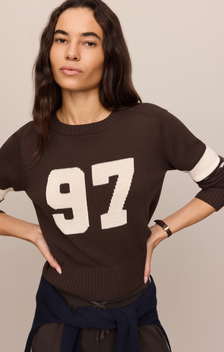 Sweaters Nineties Stand In Sweater Dark Chocolate
