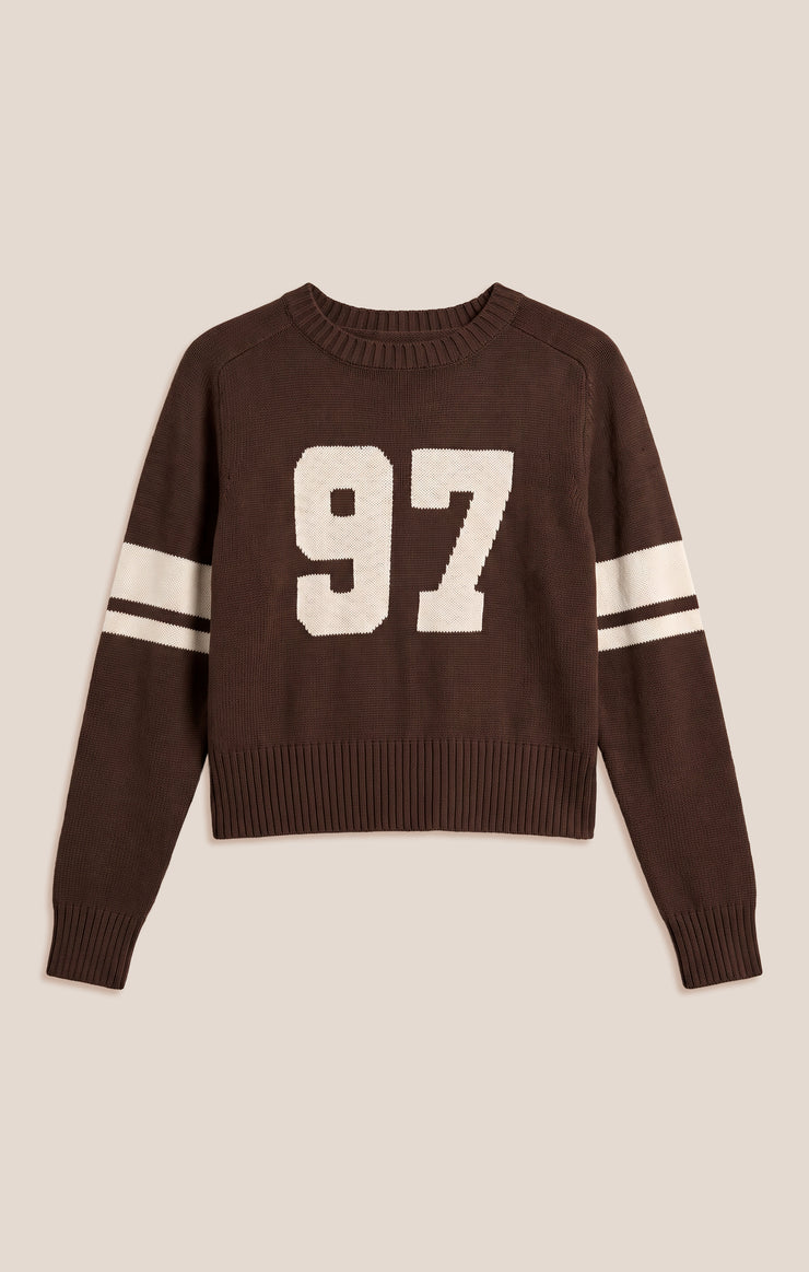 Sweaters Nineties Stand In Sweater Dark Chocolate