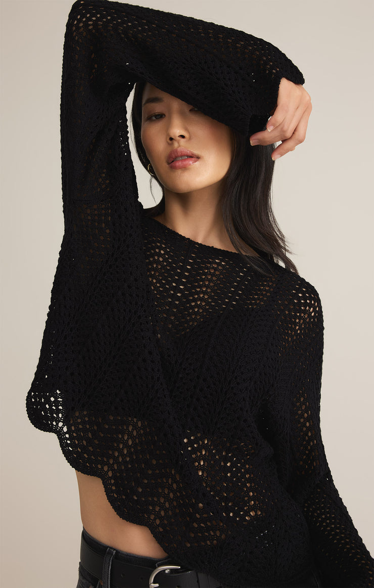 Sweaters Donovan Crochet Top Black