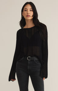 SweatersDonovan Crochet Top Black