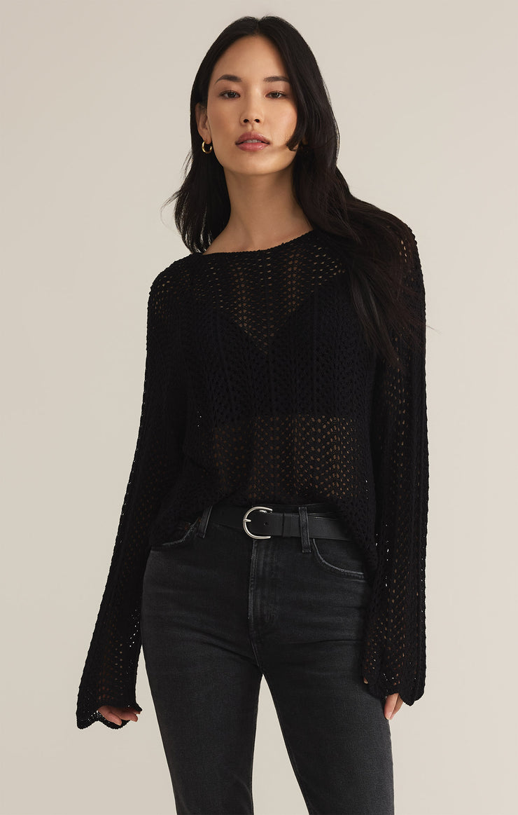 Sweaters Donovan Crochet Top Black