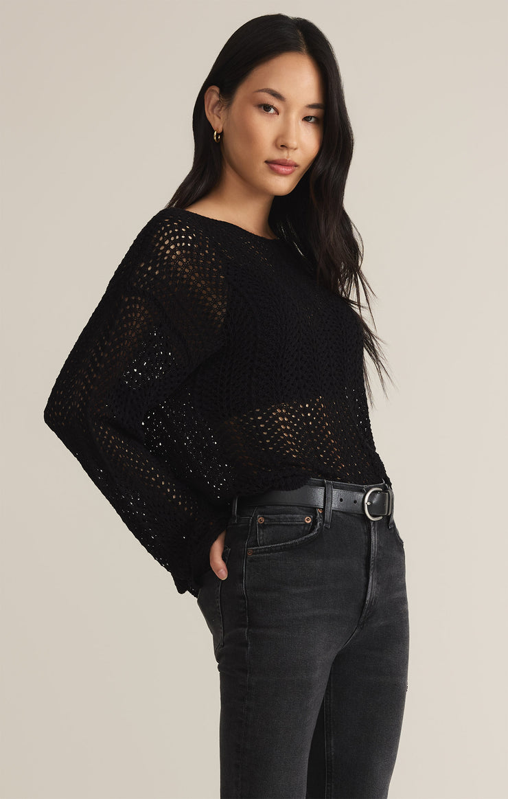 Sweaters Donovan Crochet Top Black