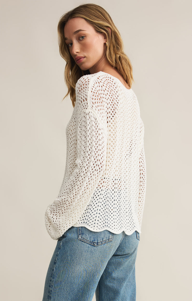 Sweaters Donovan Crochet Top Sandstone