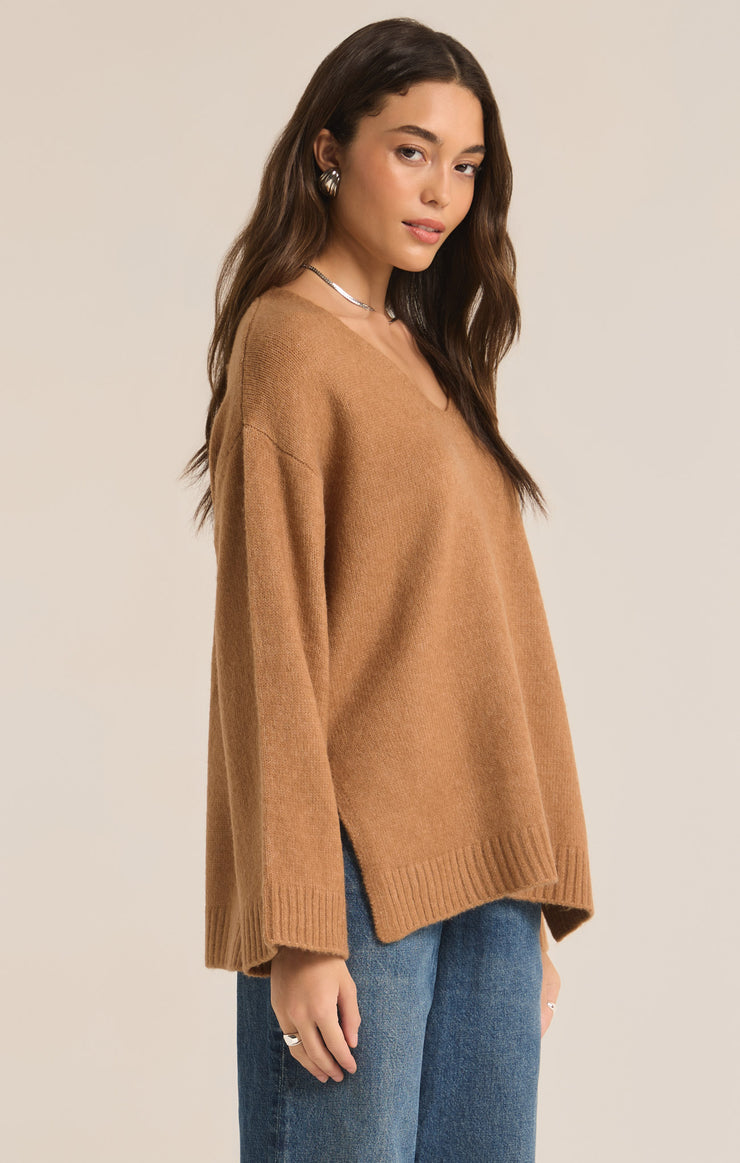 Sweaters Modern V-Neck Sweater Burro