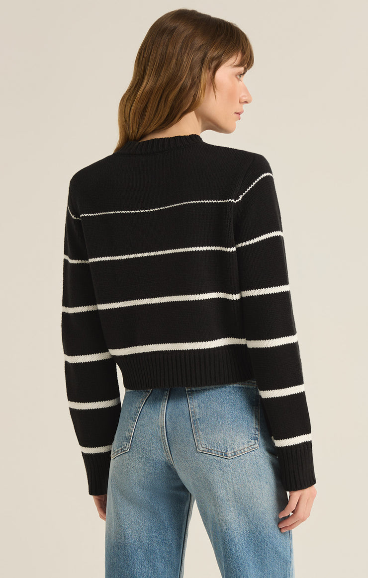 Sweaters Milan Stripe Sweater Black