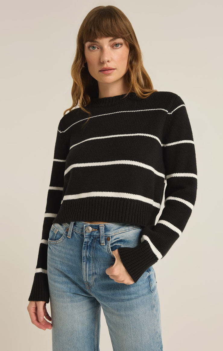 Sweaters Milan Stripe Sweater Black