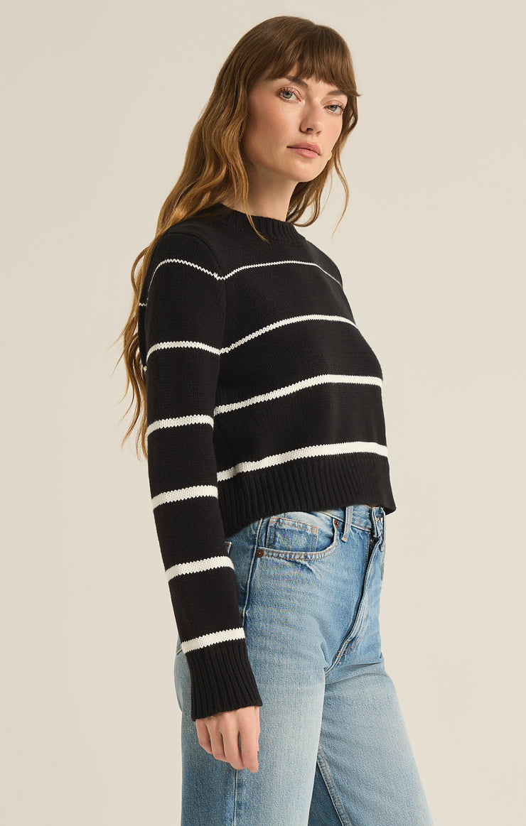 Sweaters Milan Stripe Sweater Black