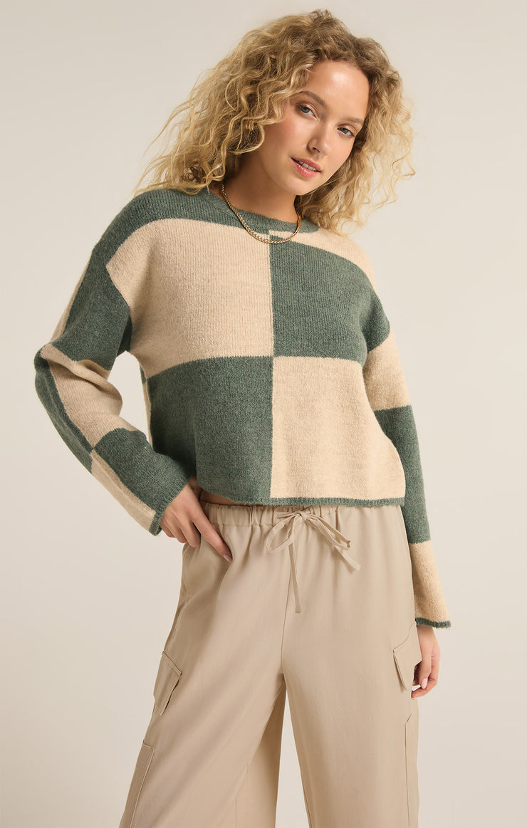 Sweaters Rosi Blocked Sweater Palm Green