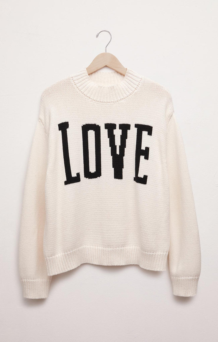 Sweaters Love Intarsia Sweater Sandstone