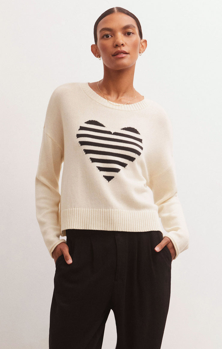 Sweaters Sienna Heart Sweater Sandstone