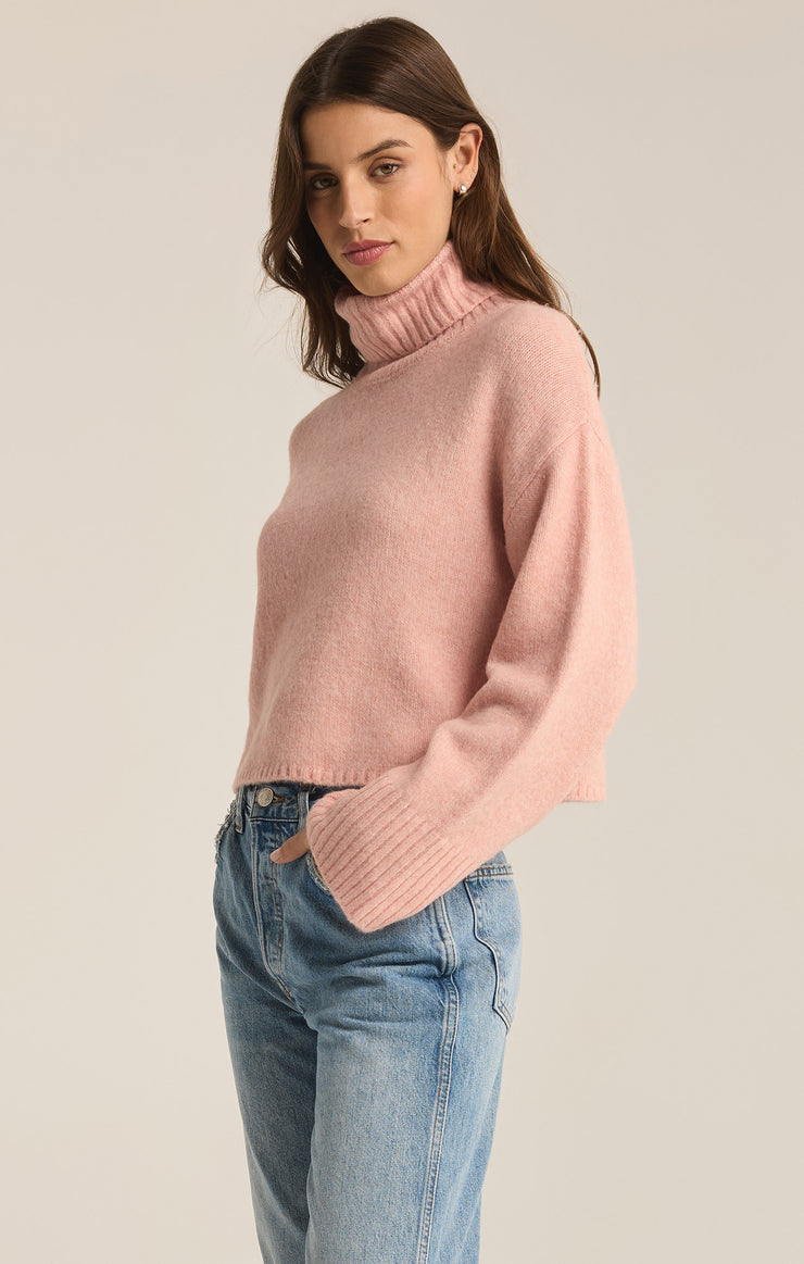 Sweaters Ursa Turtleneck Sweater Cashmere Pink