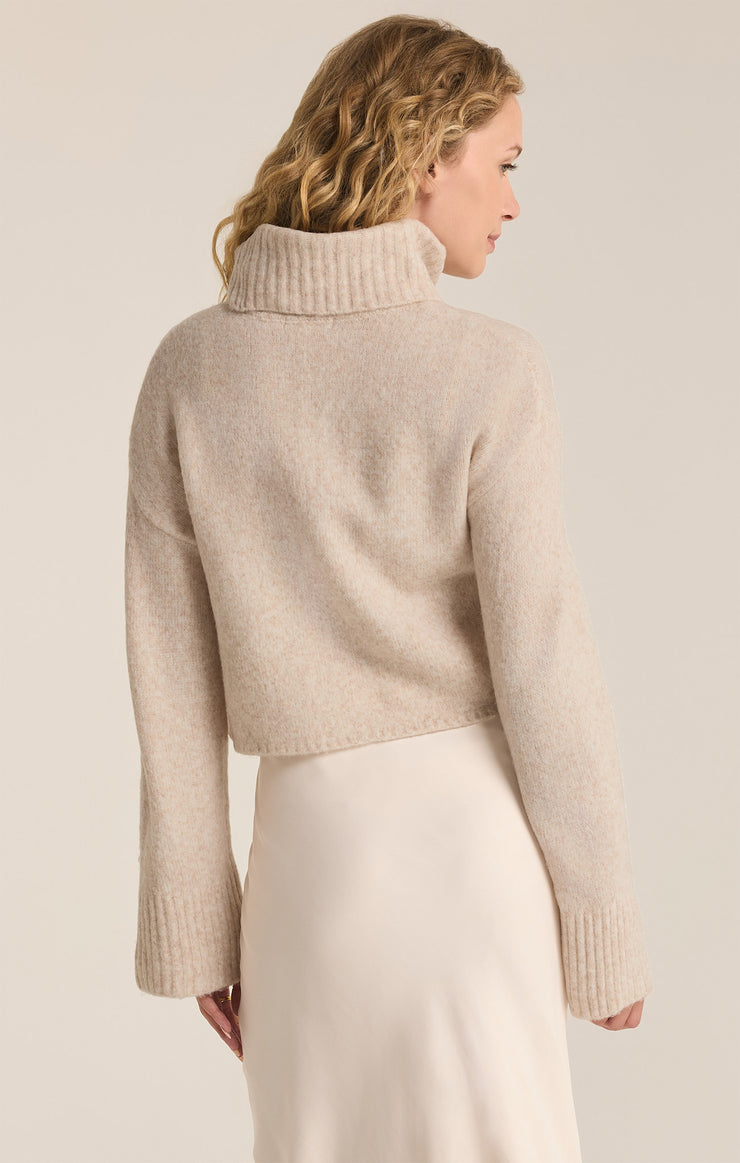 Sweaters Ursa Turtleneck Sweater Light Oatmeal Heather