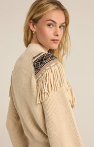 SweatersNorth Fringe Sweater Stone