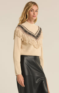 SweatersNorth Fringe Sweater Stone