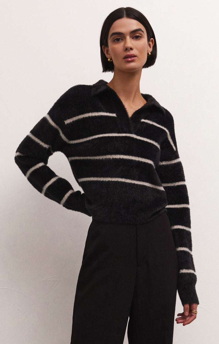 Sweaters Monique Stripe Sweater Black