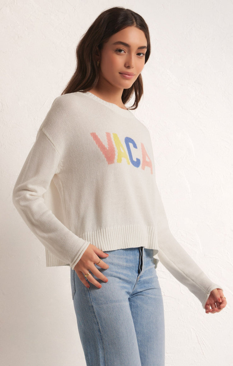 Sweaters Sienna Vacay Sweater White