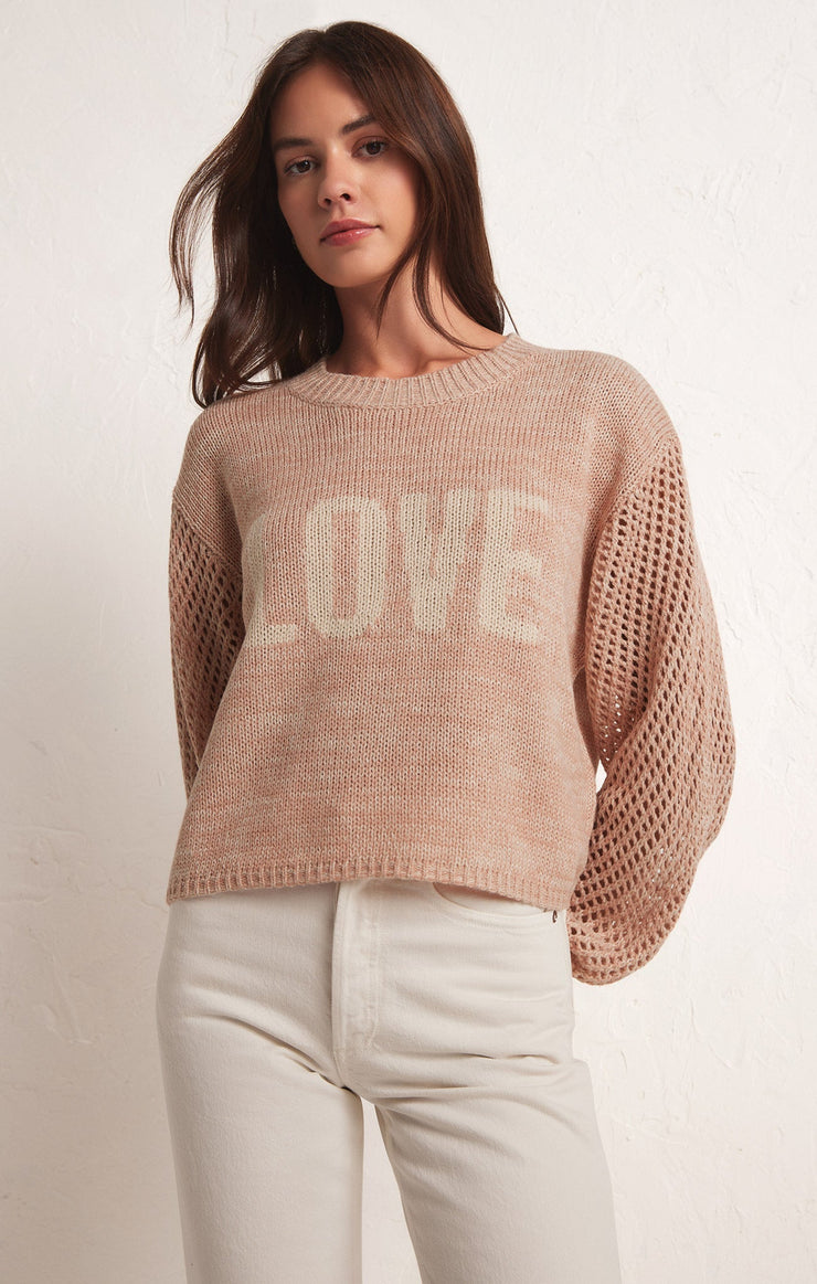 Sweaters Blushing Love Sweater Soft Pink