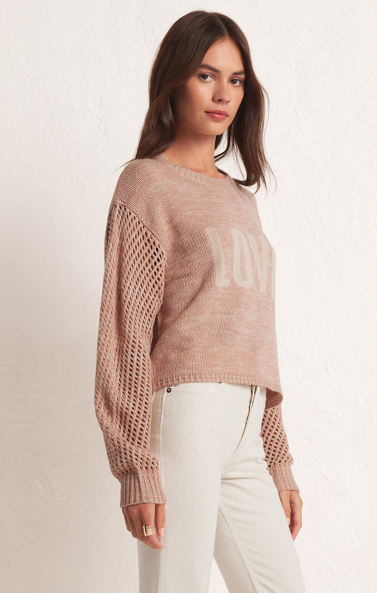 Sweaters Blushing Love Sweater Soft Pink