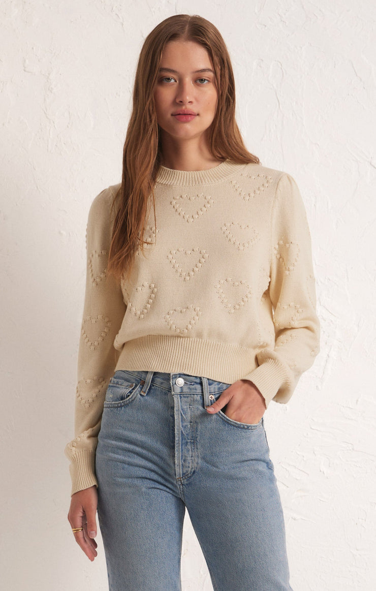 Sweaters All We Need Is Love Sweater Sandstone