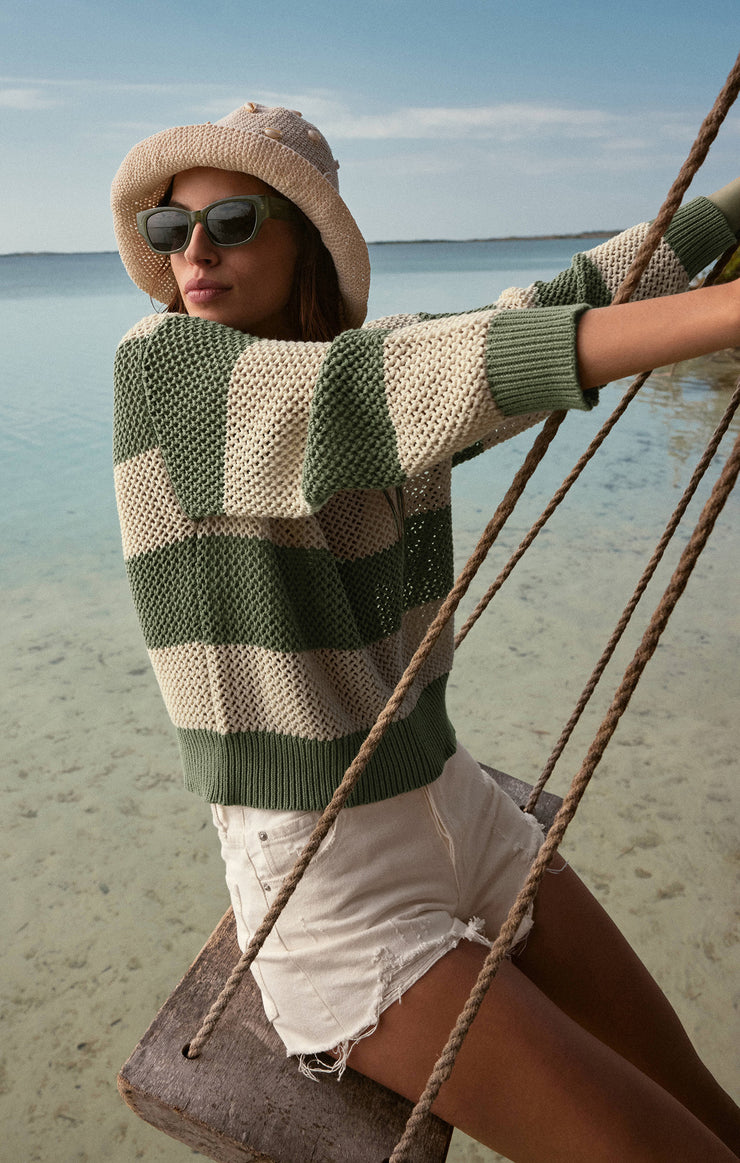 Sweaters Broadbeach Stripe Cropped Sweater Broadbeach Stripe Cropped Sweater