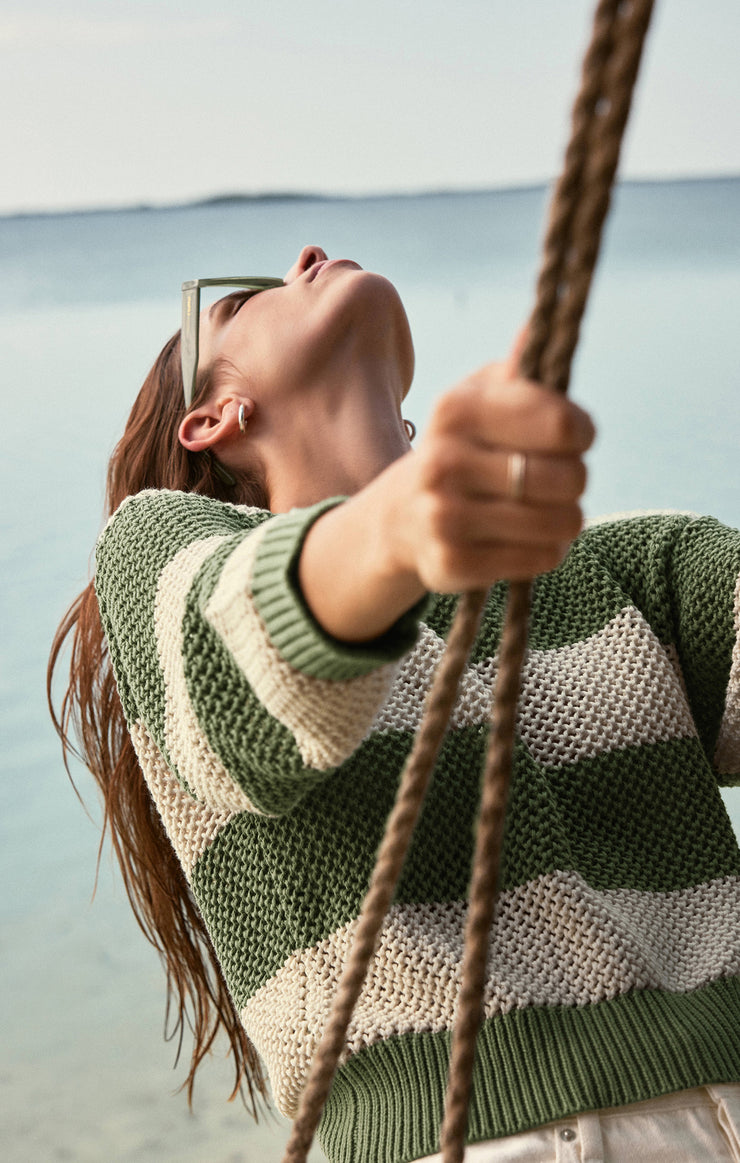 Sweaters Broadbeach Stripe Cropped Sweater Broadbeach Stripe Cropped Sweater