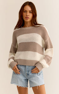 SweatersBroadbeach Stripe Sweater Putty
