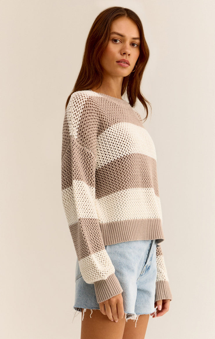 Sweaters Broadbeach Stripe Sweater Putty