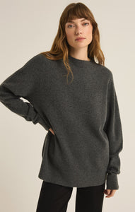 SweatersGia Crew Neck Sweater Charcoal Heather