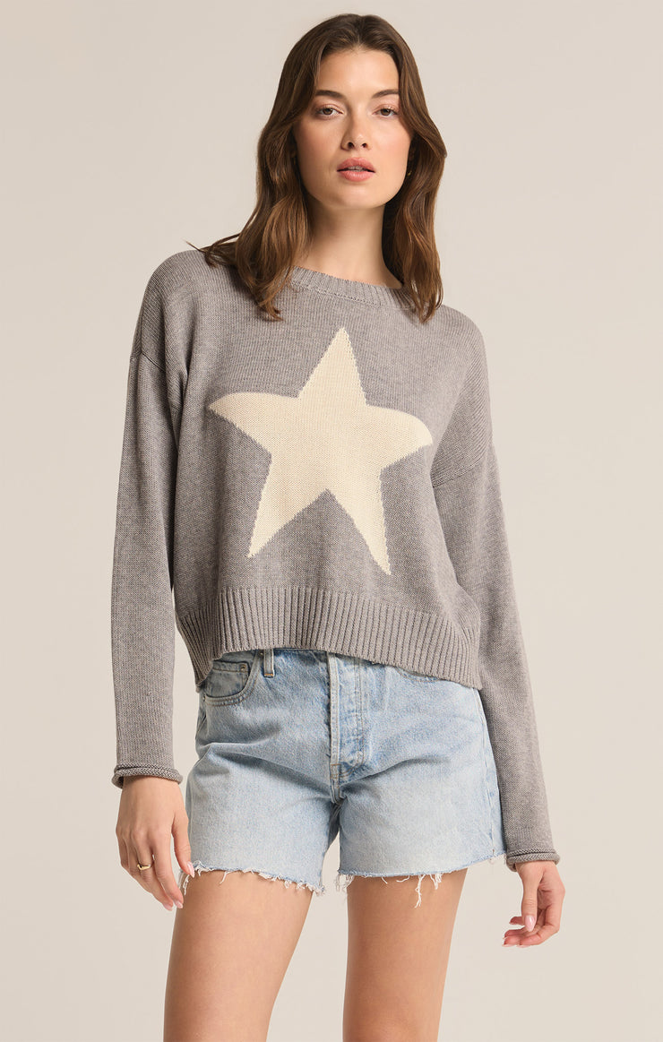 Sweaters Sienna Star Sweater Classic Heather Grey