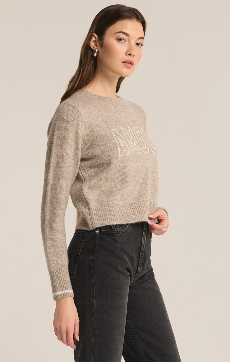 Sweaters Amour Milan Sweater Heather Taupe