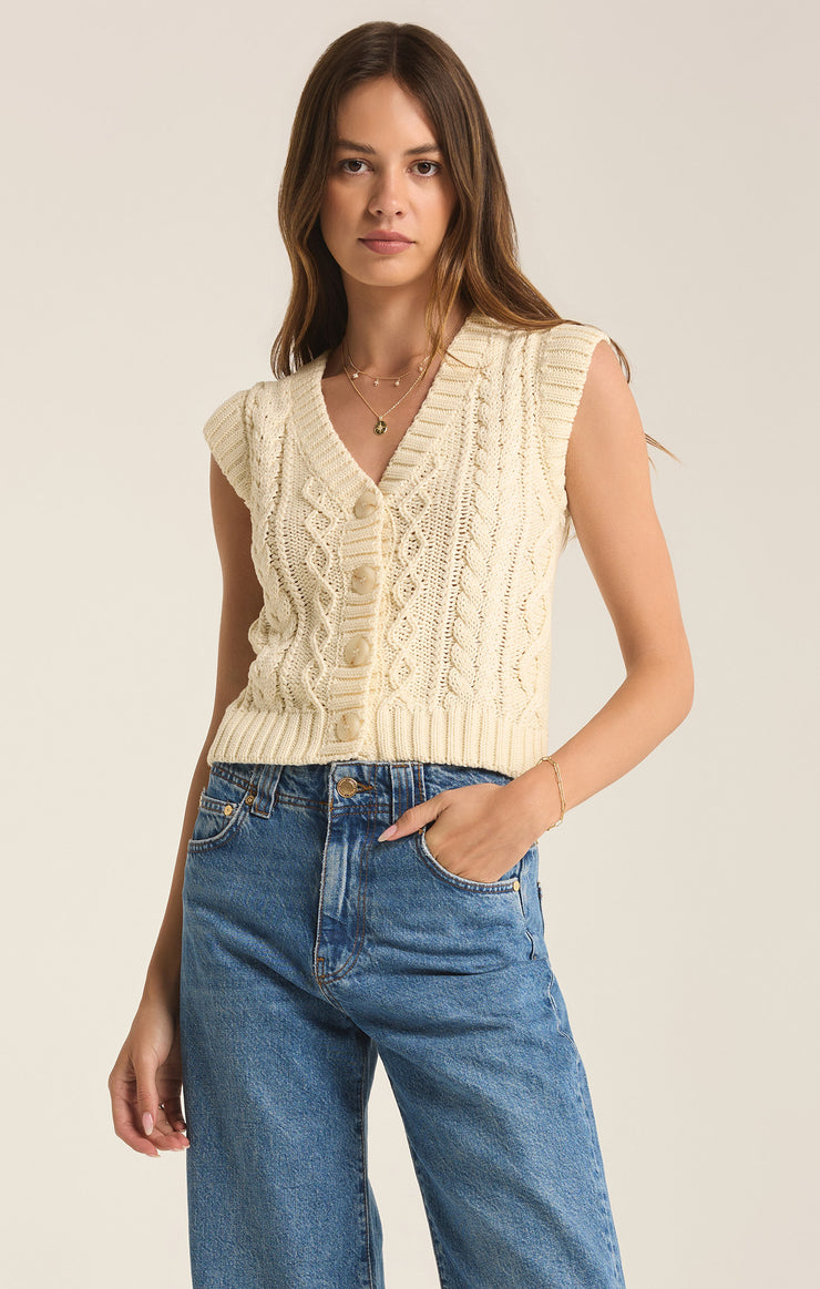 Sweaters Set Adrift Sweater Vest Sea Salt