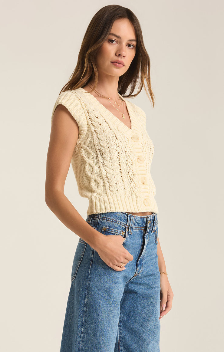 Sweaters Set Adrift Sweater Vest Sea Salt