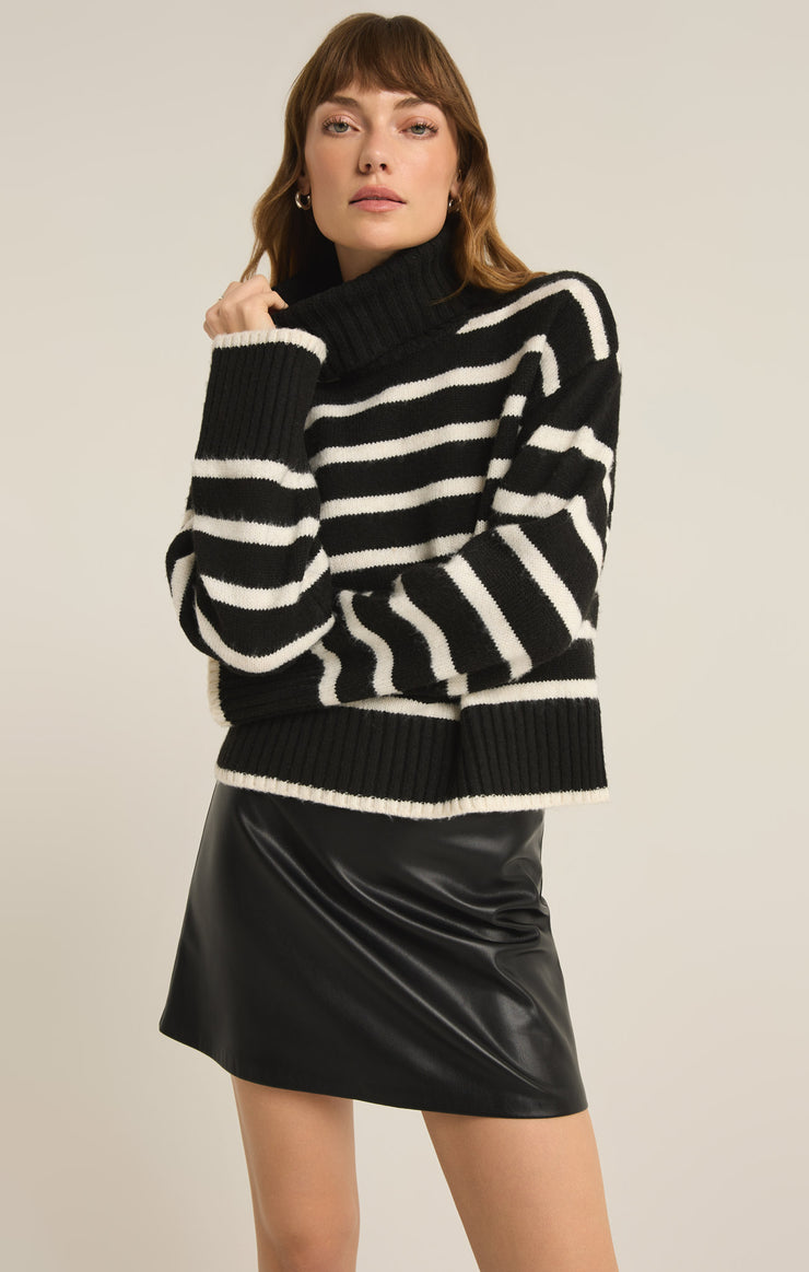 Sweaters Josephine Stripe Turtleneck Sweater Josephine Stripe Turtleneck Sweater