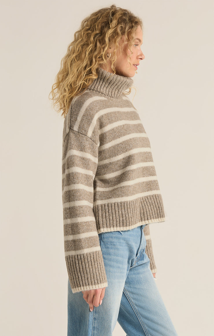 Sweaters Josephine Stripe Turtleneck Sweater Josephine Stripe Turtleneck Sweater