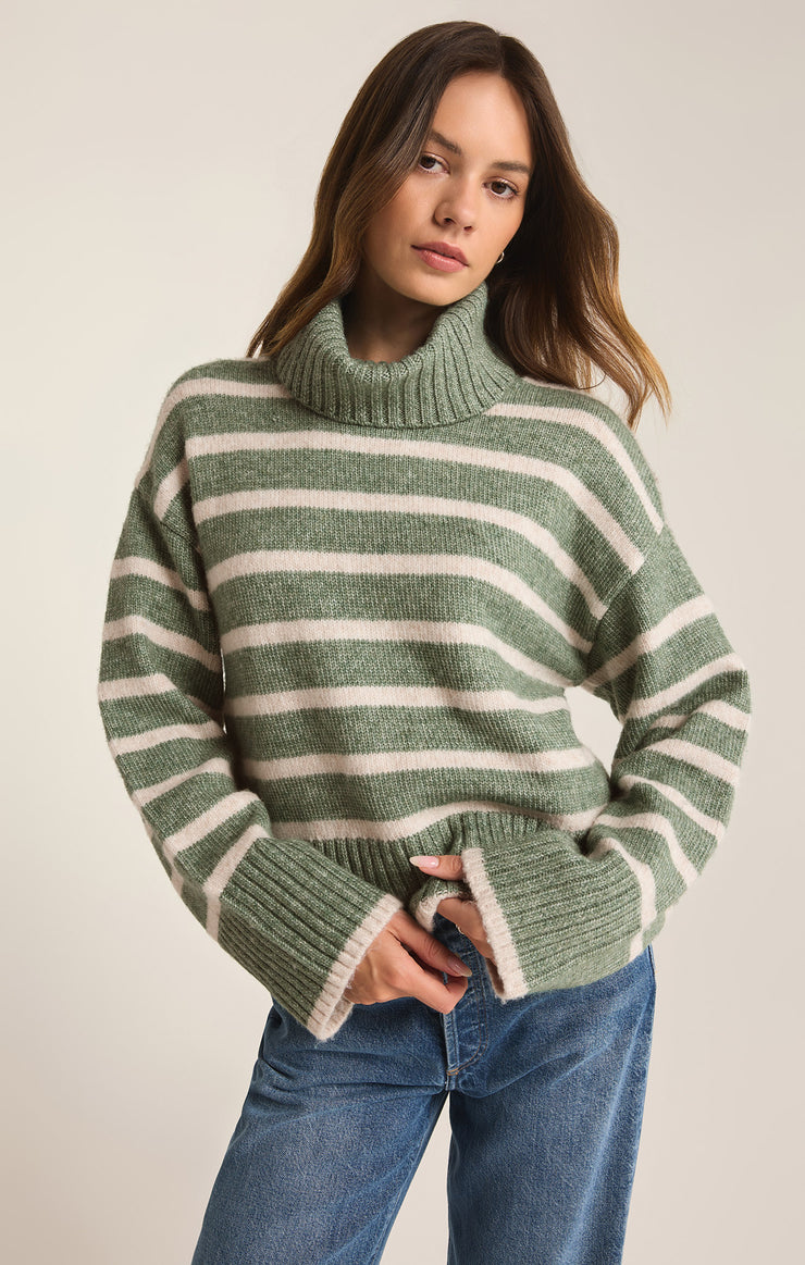 Sweaters Josephine Stripe Turtleneck Sweater Josephine Stripe Turtleneck Sweater