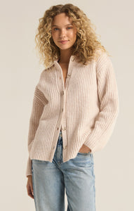 SweatersLennie Button Up Sweater Cardigan Oatmeal Heather