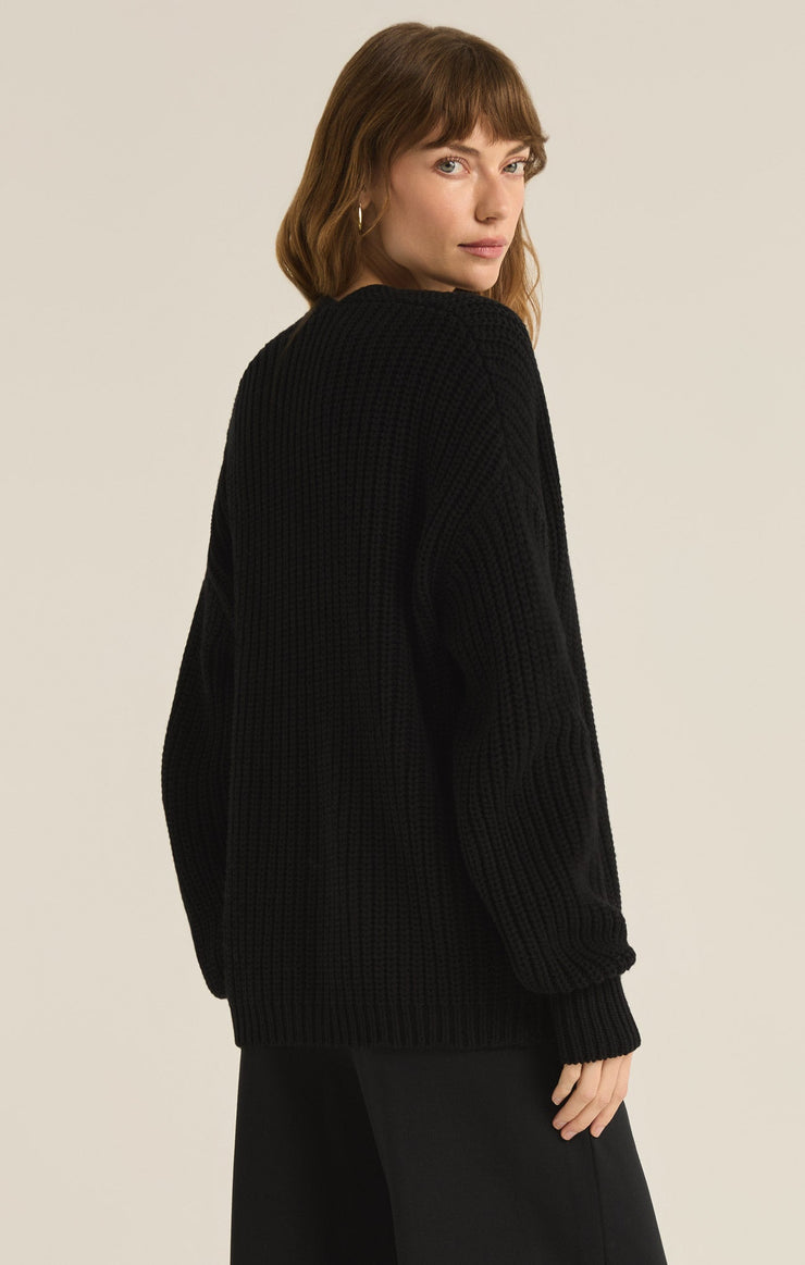 Sweaters Sutton Rib Cardigan Black