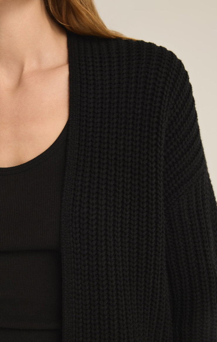 Sweaters Sutton Rib Cardigan Black