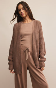 SweatersSutton Rib Cardigan Desert Taupe