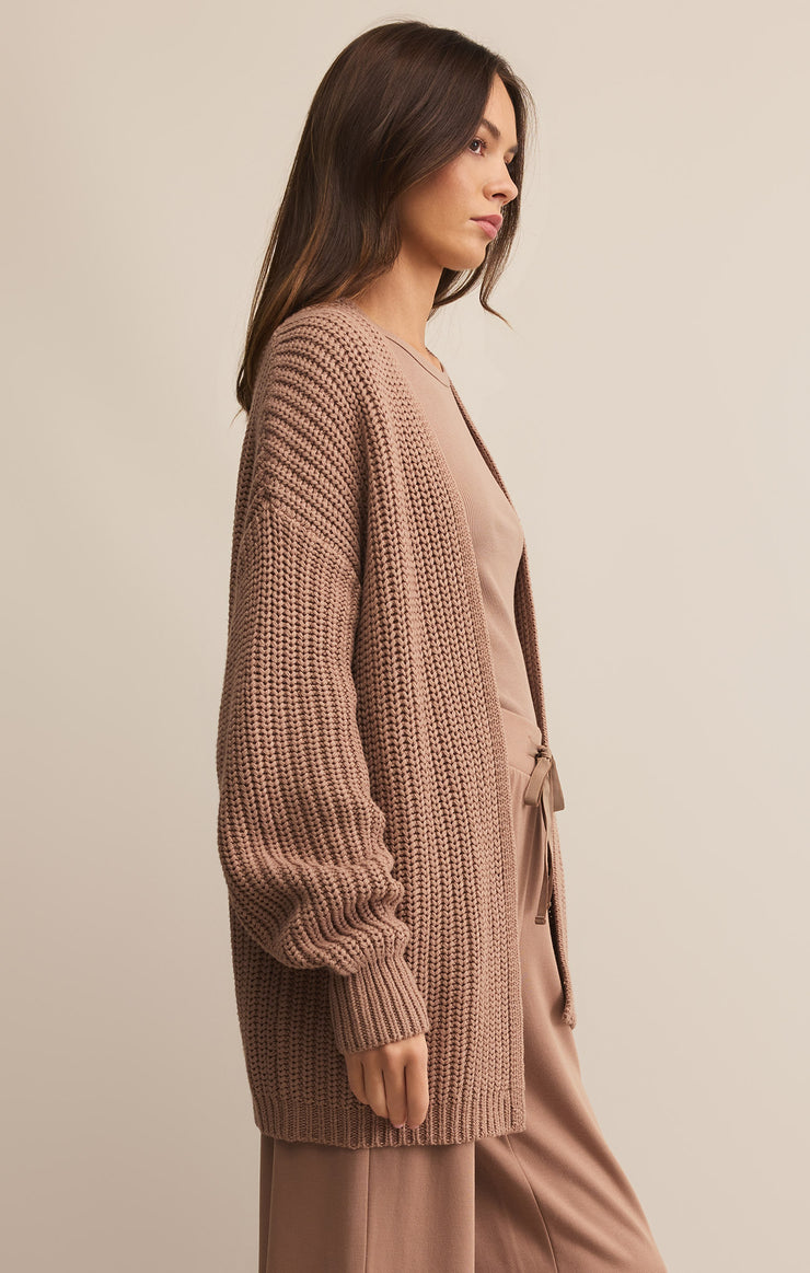 Sweaters Sutton Rib Cardigan Desert Taupe