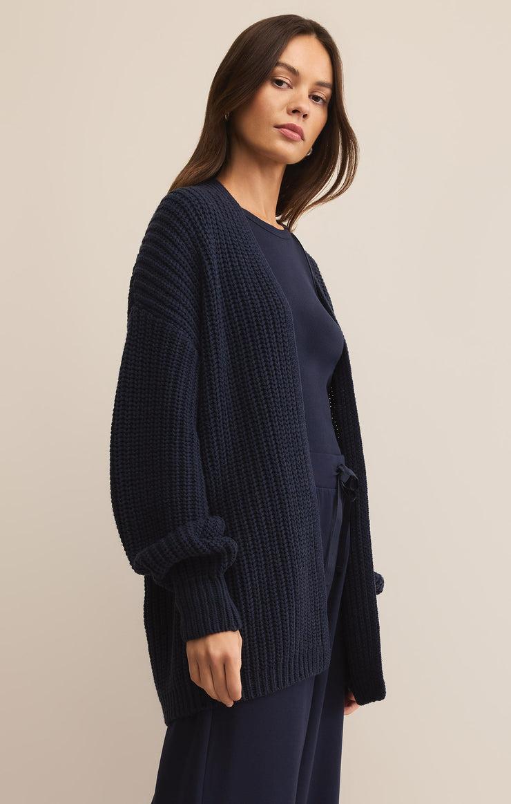 Sweaters Sutton Rib Cardigan Eclipse