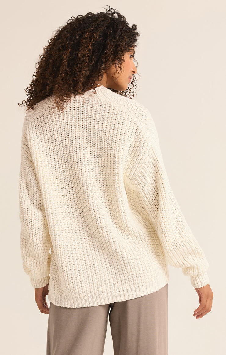 Sweaters Sutton Rib Cardigan Sea Salt