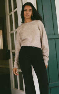 SweatersTinseltown Cropped Sweater Champagne