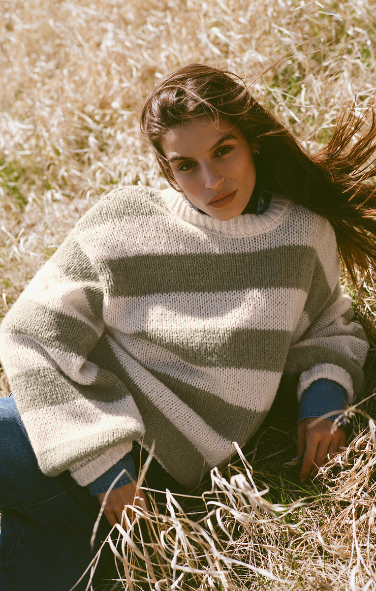 Sweaters Anders Stripe Crew Neck Sweater Willow