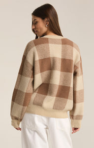 SweatersCheck You Later Plaid Sweater Campfire