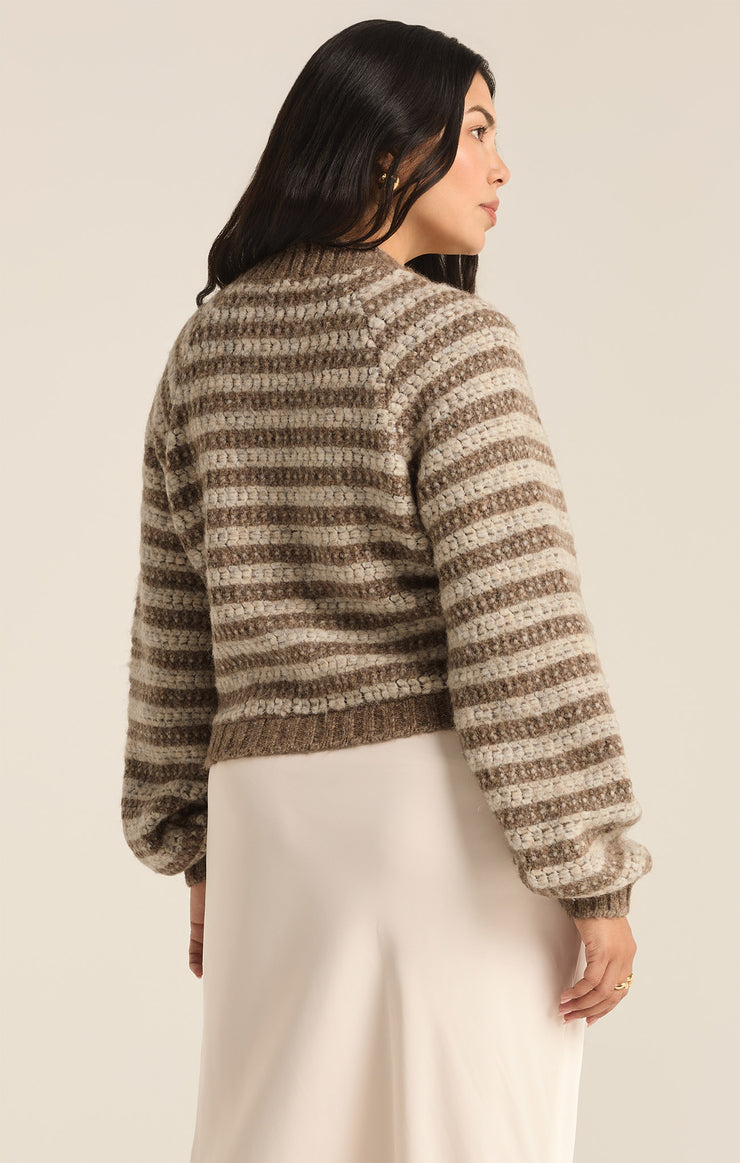 Sweaters Este Metallic Stripe Cardigan Campfire